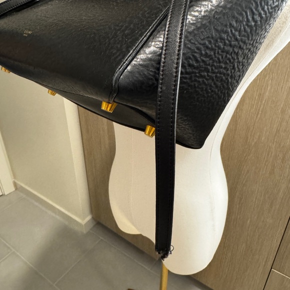 Celine black leather medium handbag - Picture 4 of 12